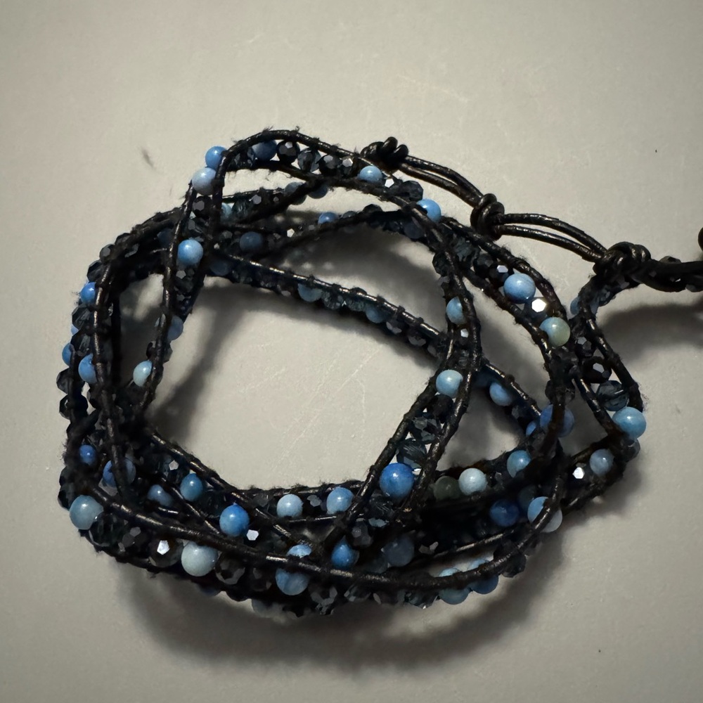 Victoria Emerson blue and black wrap bracelet - Picture 1 of 3